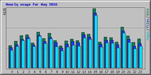 Hourly usage for May 2016